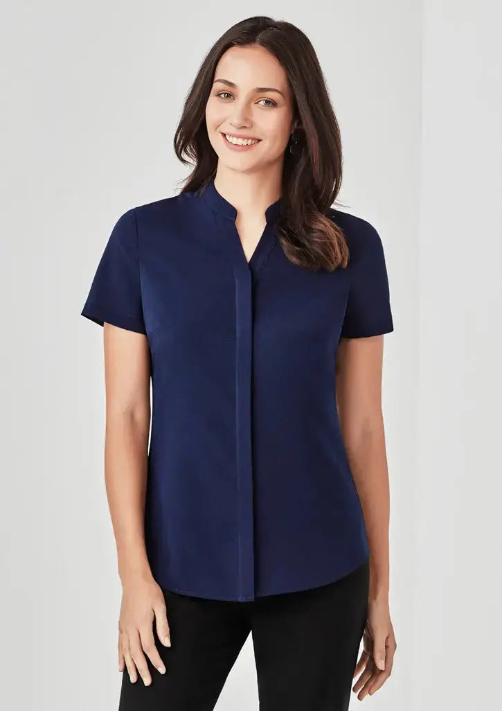 Biz Corporates Juliette Short Sleeve Blouse RB977LS Biz Corporates